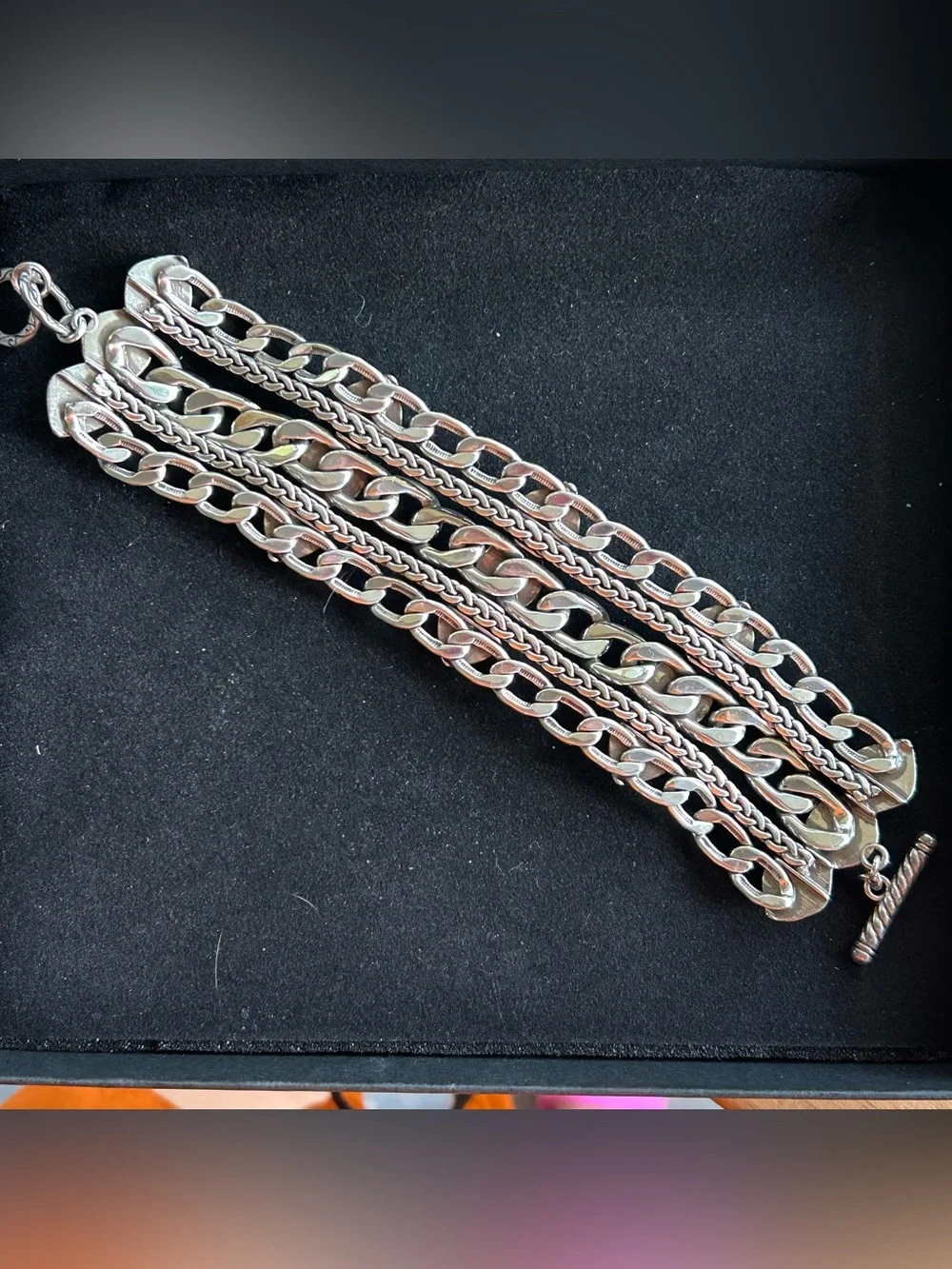 Brighton Fortino Chunky Triple Link Bracelet